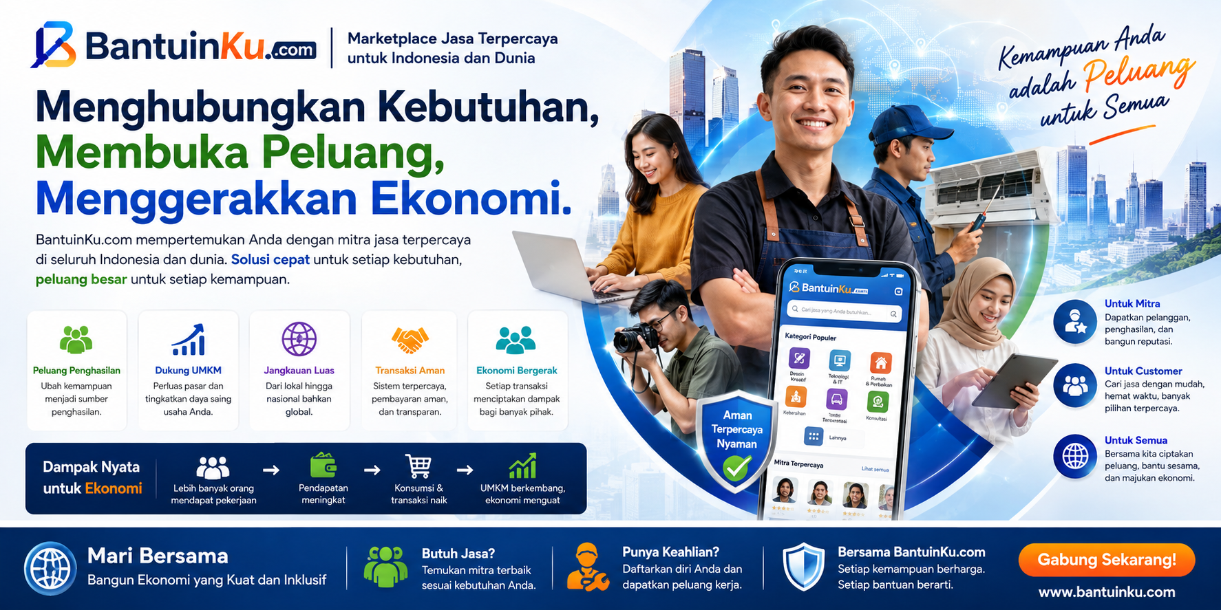 BantuinKu.com: Mendorong Ekonomi Digital dan Membuka Peluang Penghasilan bagi Masyarakat