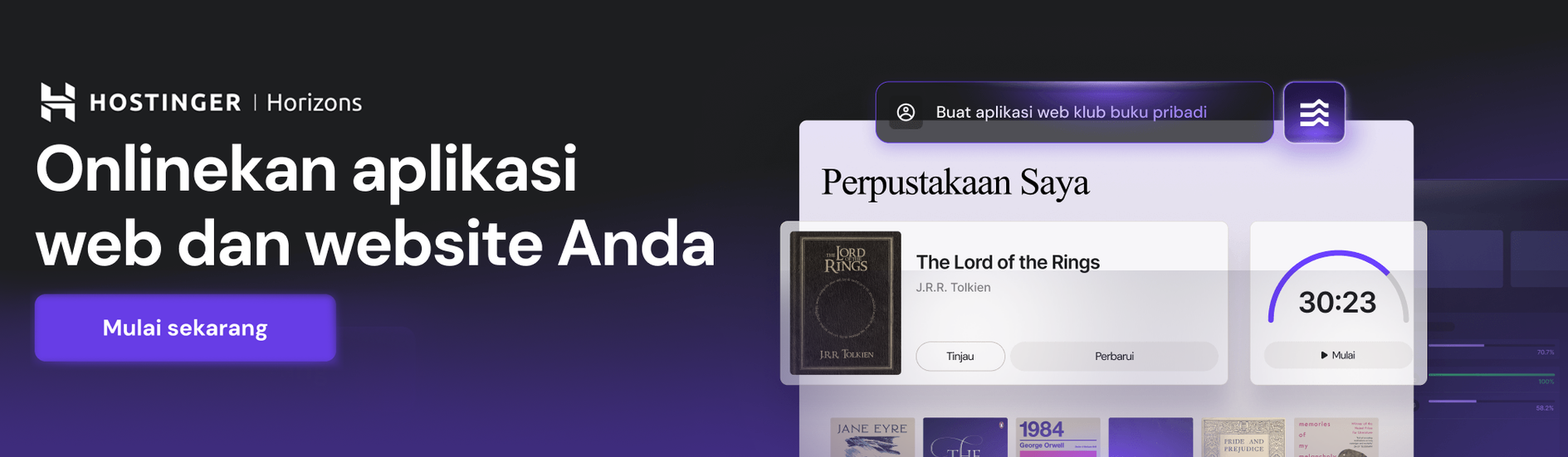 AI Hostinger Horizons benar-benar inovatif dibandingkan yang lain. Sangat mudah untuk atur subdomain blog di aplikasi web, dan buat saya terkagum-kagum!